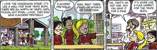 Cleats on Tuesday March 26, 2002 Comic Strip