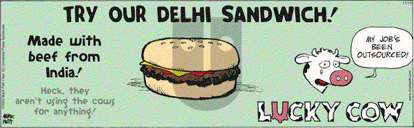 Lucky Cow - Saturday November 13, 2004 Comic Strip