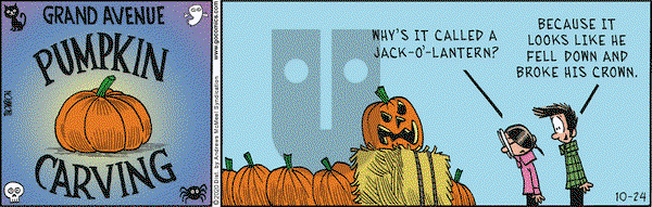 Grand Avenue on Saturday October 24, 2020 Comic Strip
