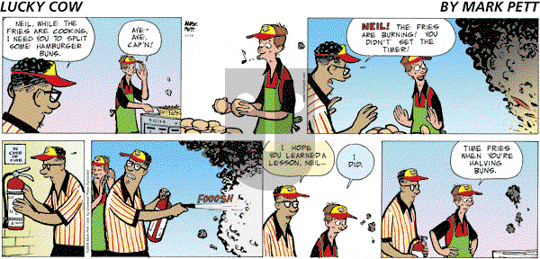 Lucky Cow on Sunday November 14, 2004 Comic Strip