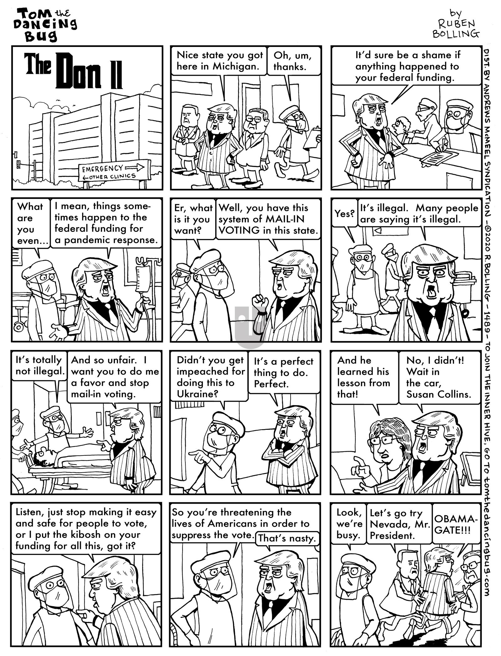Tom the Dancing Bug - Monday May 25, 2020 Comic Strip