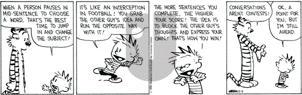 Calvin and Hobbes on Saturday August 8, 2015 Comic Strip