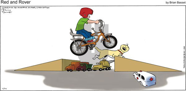 Red and Rover on Sunday April 22, 2018 Comic Strip