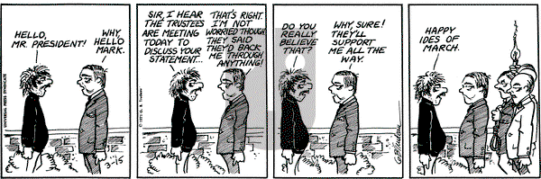 Doonesbury - Monday March 15, 1971 Comic Strip
