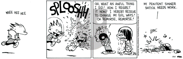 Calvin and Hobbes on Saturday August 15, 1992 Comic Strip