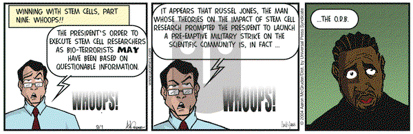 The Boondocks - Wednesday September 1, 2004 Comic Strip