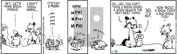 Over the Hedge on Saturday November 29, 2003 Comic Strip