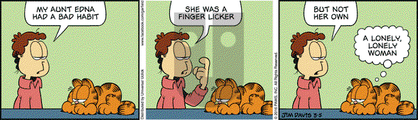 Garfield on Saturday March 5, 2016 Comic Strip