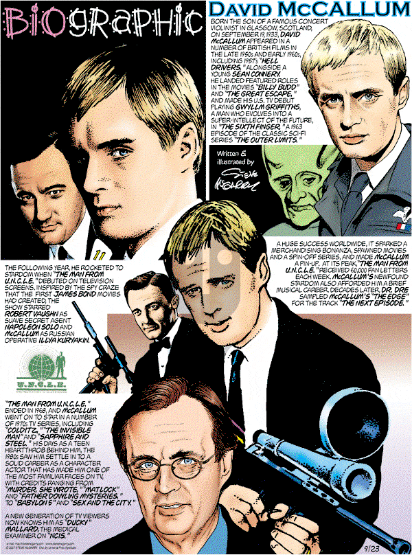 Biographic on Sunday September 23, 2007 Comic Strip