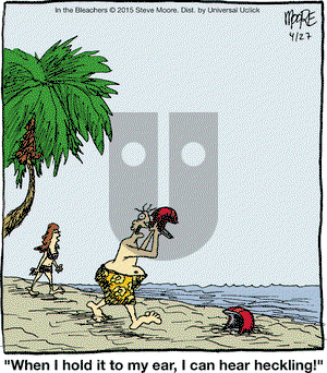 In the Bleachers on Monday April 27, 2015 Comic Strip