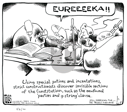 Tom Toles on Friday March 31, 2000 Comic Strip