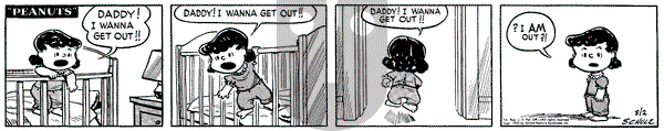 Peanuts on Saturday August 2, 1952 Comic Strip