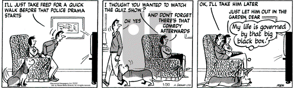 Fred Basset on Wednesday January 30, 2002 Comic Strip