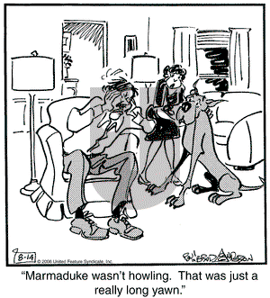 Marmaduke on Monday August 14, 2006 Comic Strip