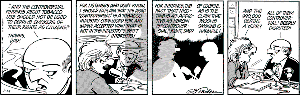 Doonesbury on Tuesday January 31, 1989 Comic Strip