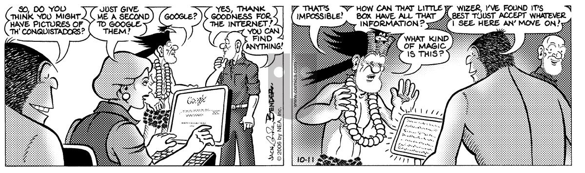 Alley Oop - Wednesday October 11, 2006 Comic Strip