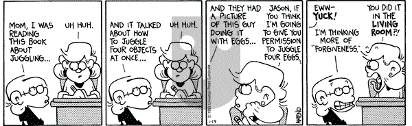 FoxTrot on Tuesday January 19, 1993 Comic Strip