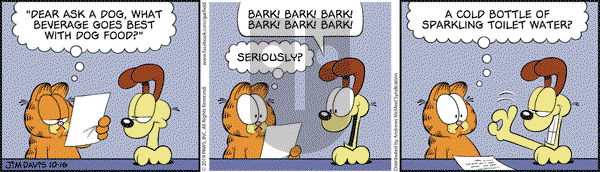 Garfield on Wednesday October 16, 2019 Comic Strip