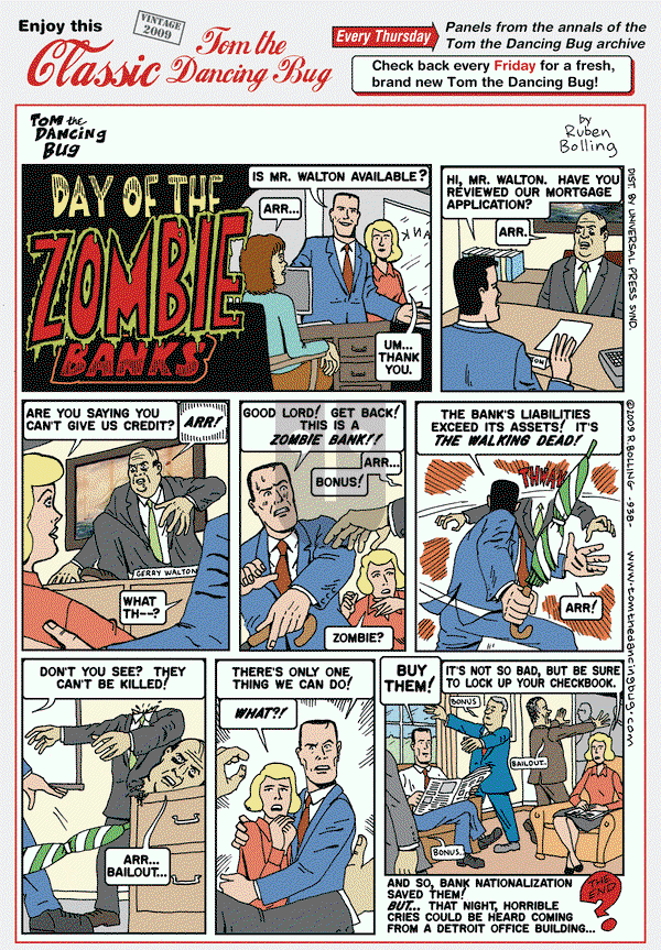 Tom the Dancing Bug on Thursday June 5, 2014 Comic Strip