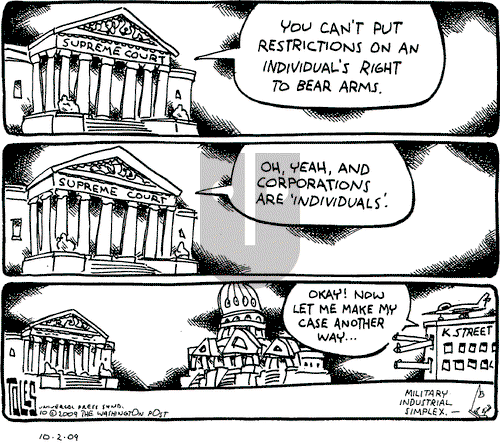 Tom Toles - Friday October 2, 2009 Comic Strip