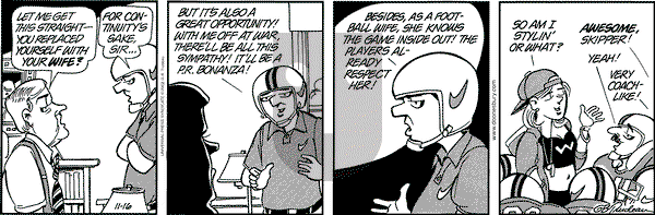 Doonesbury on Saturday November 16, 2002 Comic Strip