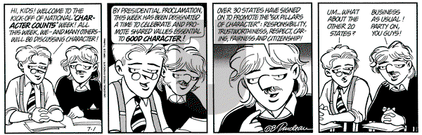 Doonesbury on Monday July 1, 1996 Comic Strip