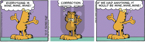 Garfield on Monday February 12, 2007 Comic Strip