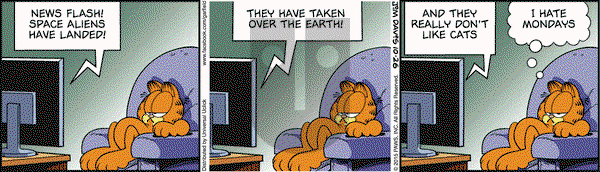 Garfield on Monday October 26, 2015 Comic Strip