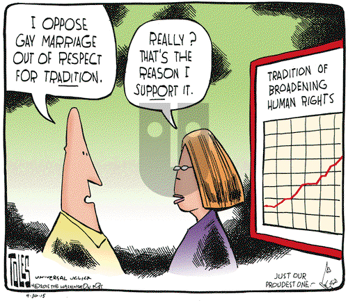 Tom Toles on Thursday April 30, 2015 Comic Strip