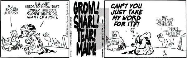 Over the Hedge on Friday March 19, 1999 Comic Strip
