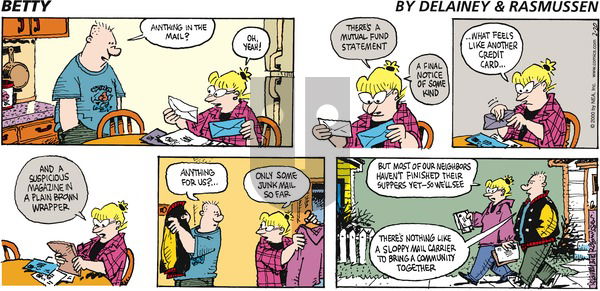 Betty on Sunday February 20, 2000 Comic Strip