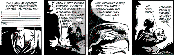 Doonesbury on Monday October 26, 1987 Comic Strip