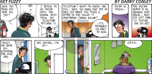 Get Fuzzy on Sunday July 14, 2013 Comic Strip