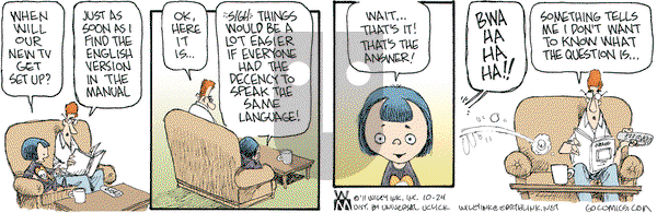 Non Sequitur - Monday October 24, 2011 Comic Strip