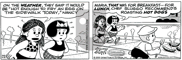 Nancy on Friday August 4, 2000 Comic Strip