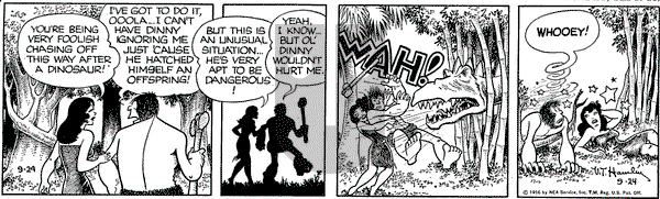 Alley Oop on Monday September 24, 1956 Comic Strip