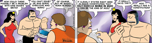 Alley Oop on Thursday November 25, 2010 Comic Strip