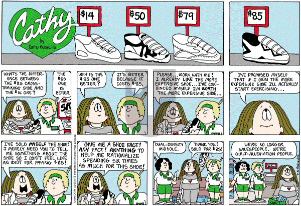 Cathy Classics - Sunday July 5, 1998 Comic Strip