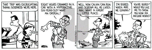 Calvin and Hobbes on Thursday July 10, 1986 Comic Strip