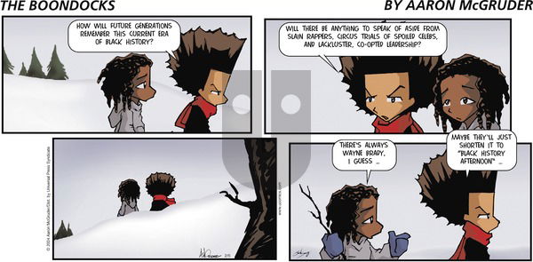 The Boondocks on Sunday February 5, 2006 Comic Strip