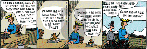 Overboard on Wednesday October 7, 2009 Comic Strip