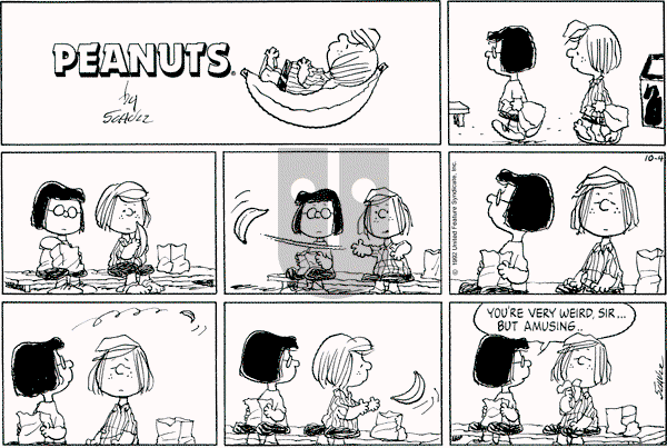 Peanuts - Sunday October 4, 1992 Comic Strip
