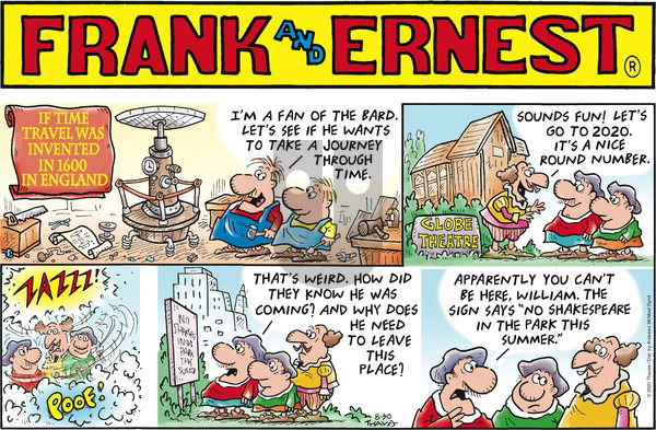 Frank and Ernest on Sunday August 30, 2020 Comic Strip