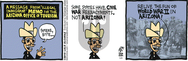 La Cucaracha on Saturday May 8, 2010 Comic Strip