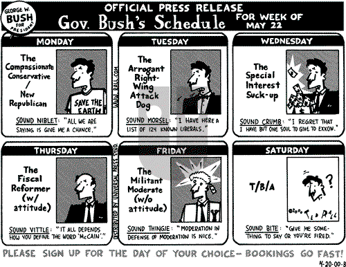 Ted Rall on Saturday April 22, 2000 Comic Strip
