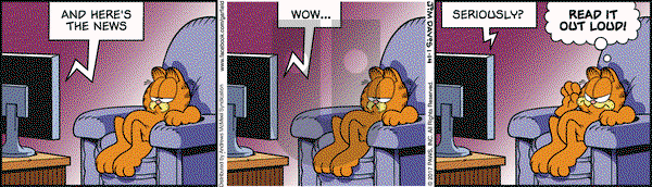 Garfield on Saturday January 14, 2017 Comic Strip