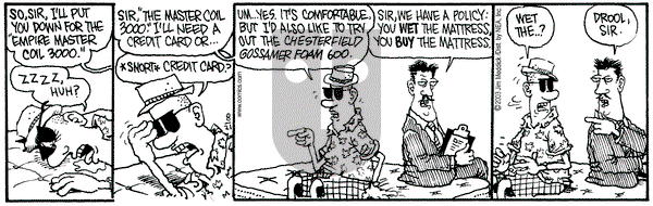 Monty on Thursday August 21, 2003 Comic Strip
