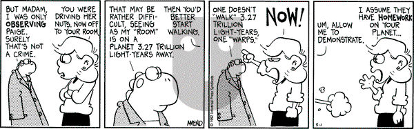 FoxTrot on Friday May 1, 1992 Comic Strip