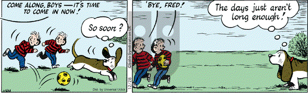 Fred Basset on Monday December 28, 2015 Comic Strip