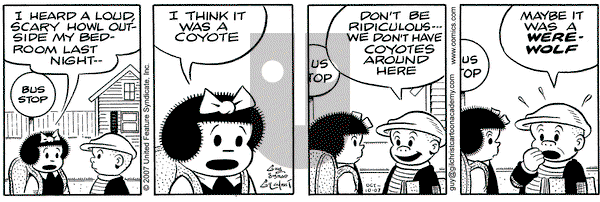 Nancy on Wednesday October 10, 2007 Comic Strip